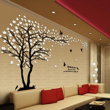 Load image into Gallery viewer, Lovers tree Acrylic crystal wall stickers