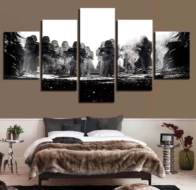 5 Pieces Star Wars Canvas Movie Painting