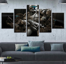 Load image into Gallery viewer, 5 Pieces Star Wars Canvas Movie Painting